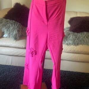 Chic Fuchsia Flare Pants